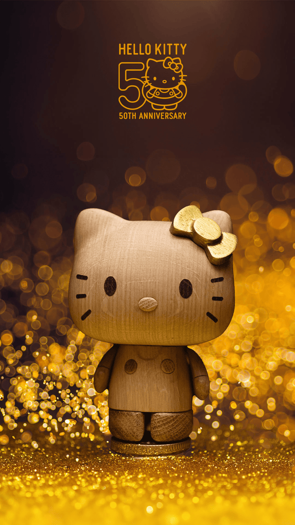 Hello Kitty Oak Small 50th Anniversary